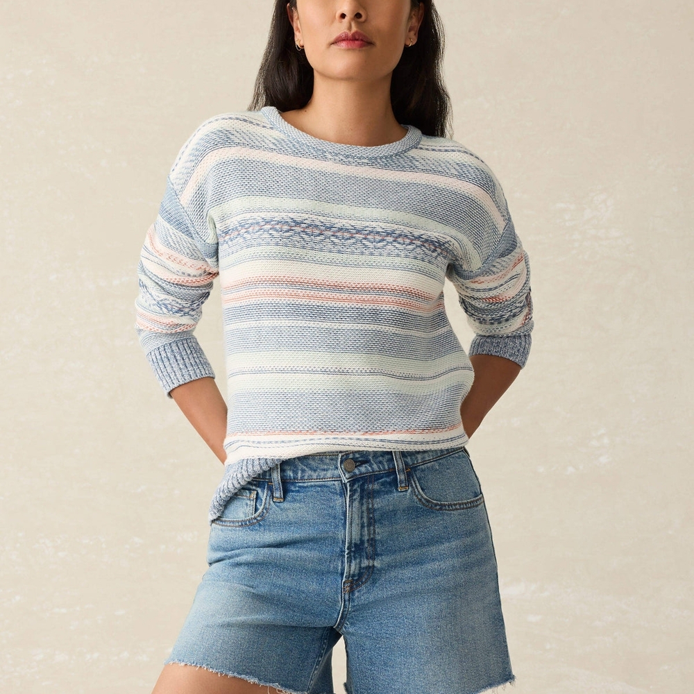 Faherty High-Rise Shorts- Lakewood Wash